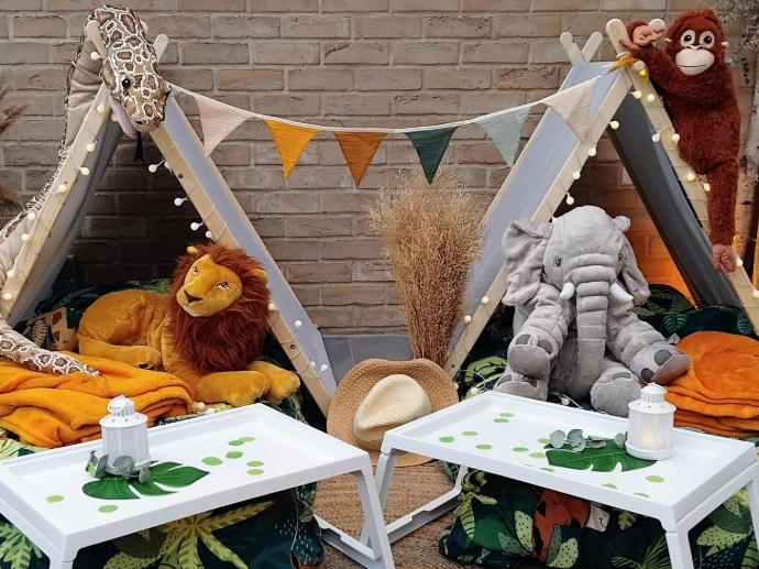 Tipi-Zelte für Kindergeburtstag