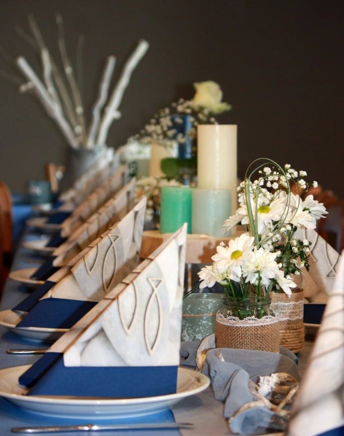 Tisch-Dekoration Kommunion