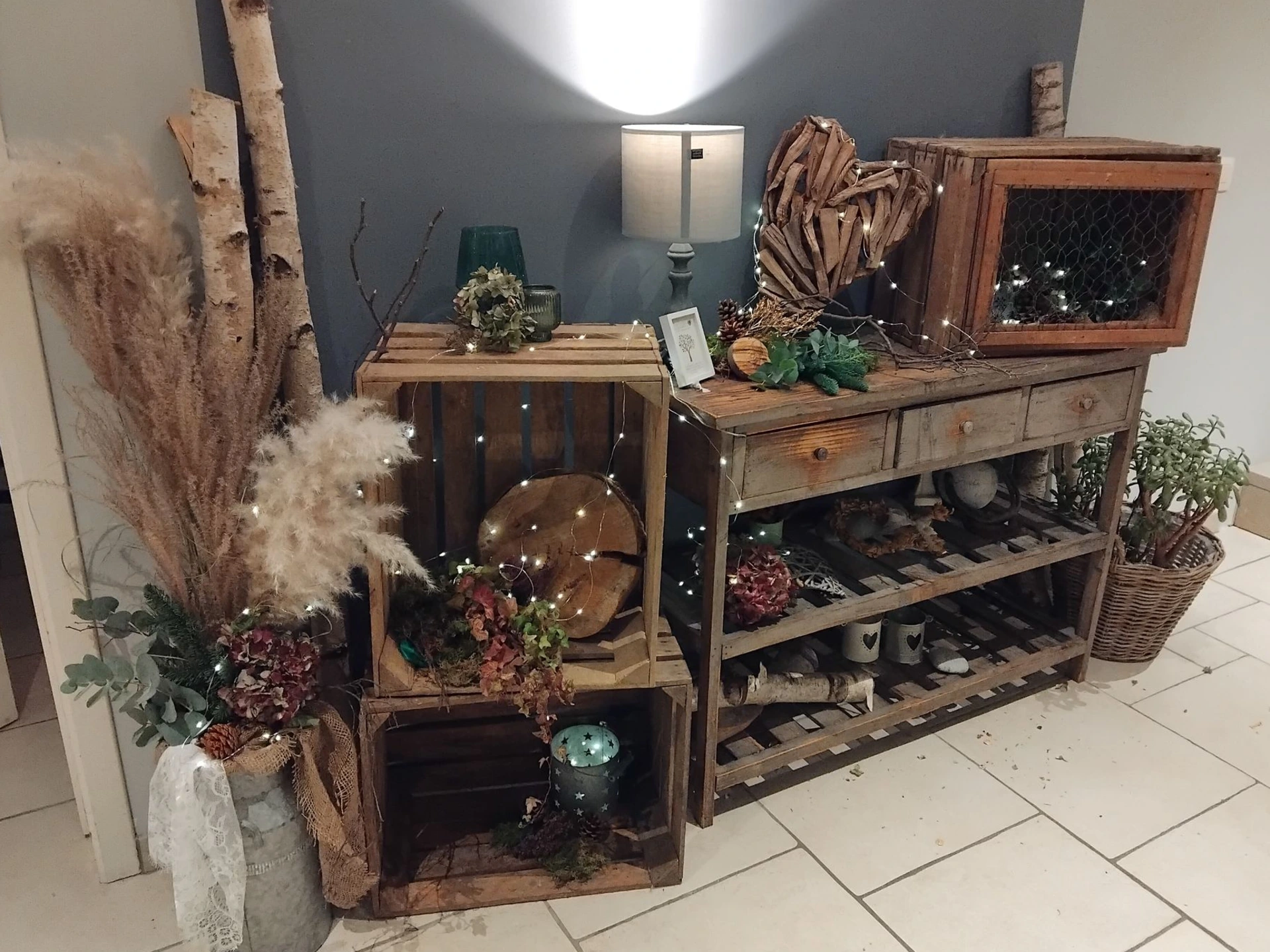 Herbst-Dekoration im Flur