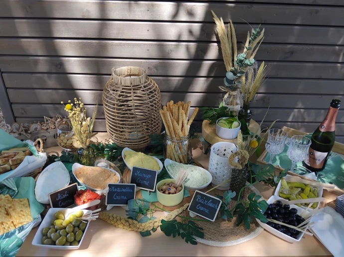 Dekoration Sommerbuffet