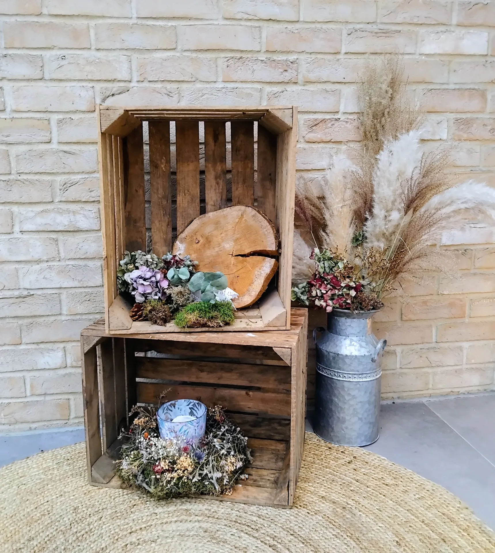 Caisses à fruits vintage - Idéal comme marque-places, décoration, coffrets cadeaux ou pour les petits buffets