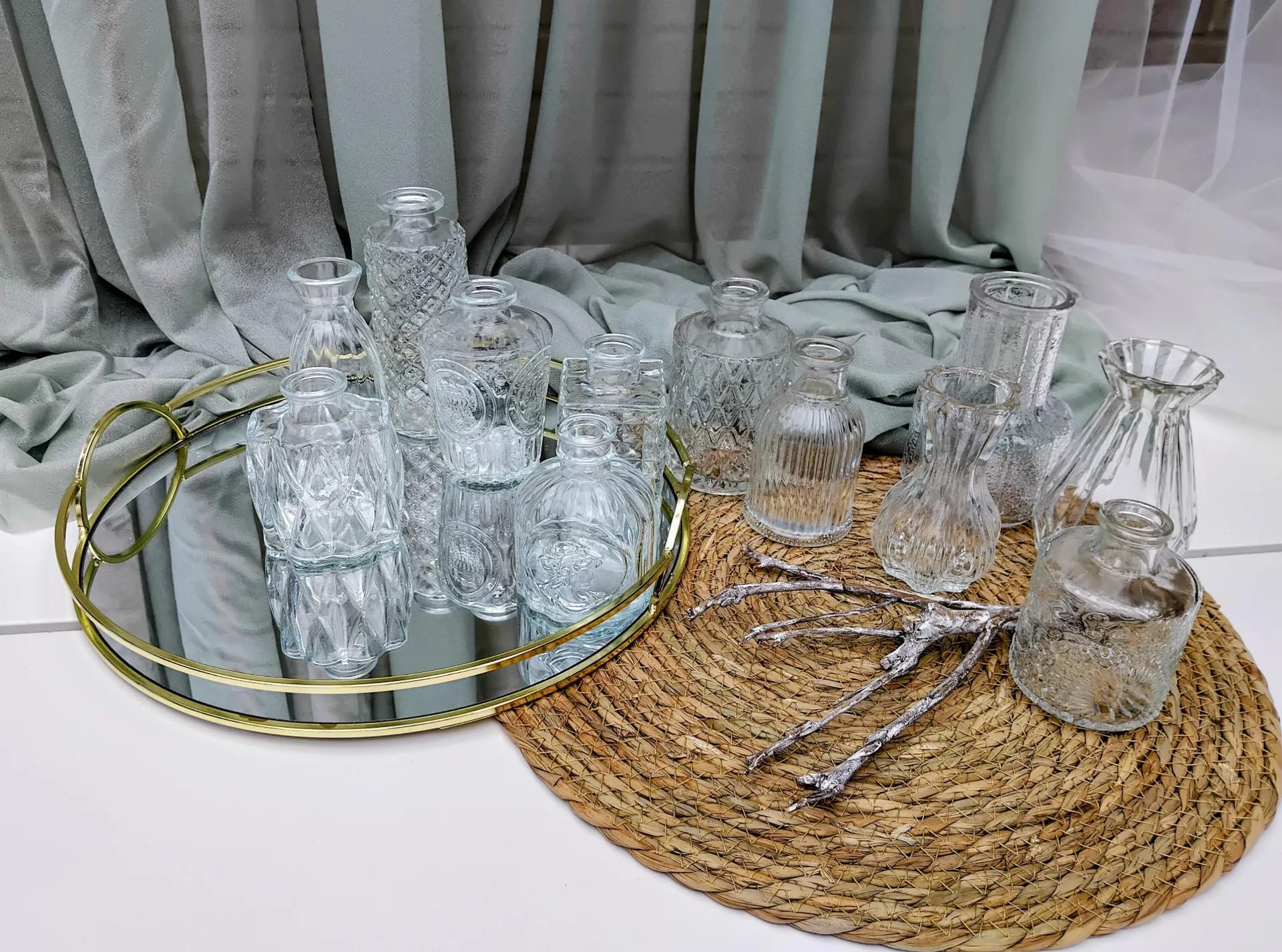 Petits vases décoratifs, set de 12 pièces