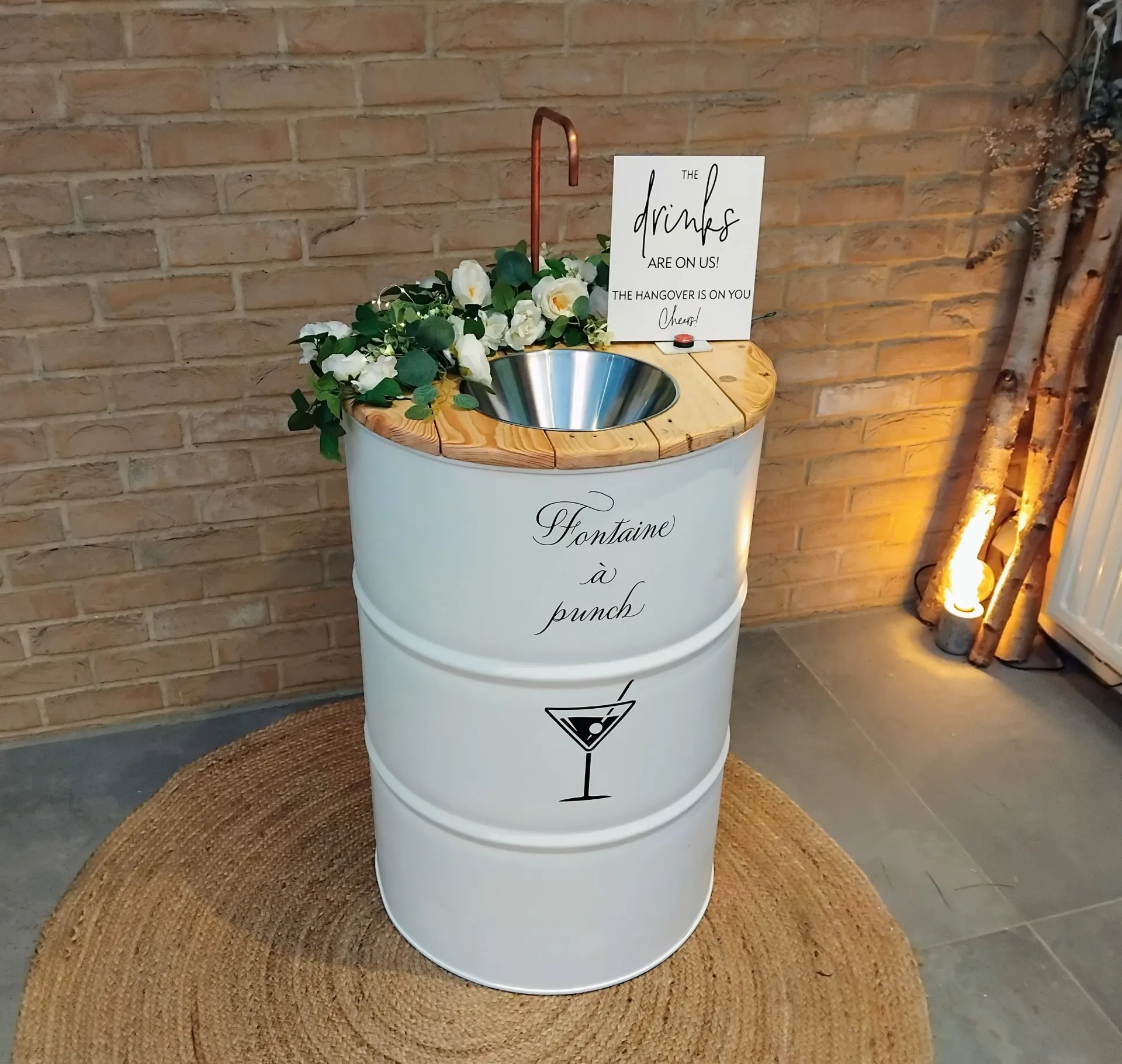 Fût à punch, 40 litres, livraison, enlèvement et livre de recettes inclus